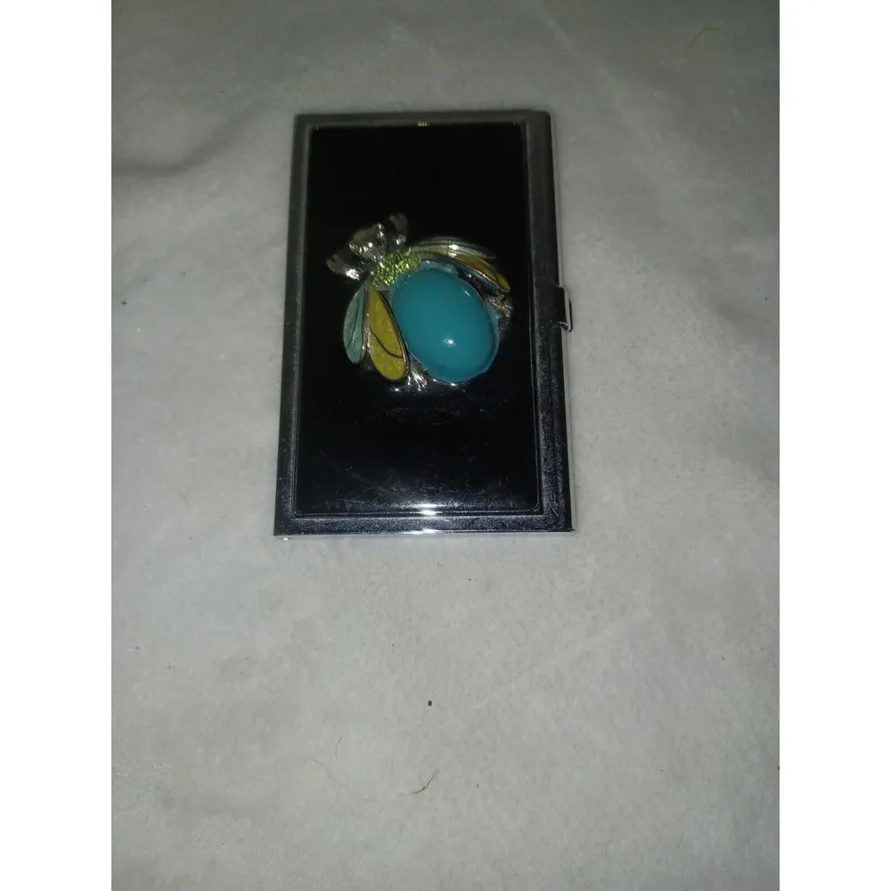 Visol Jeweled Bug Women's‎ Business Card Holder - Picture 2 of 6